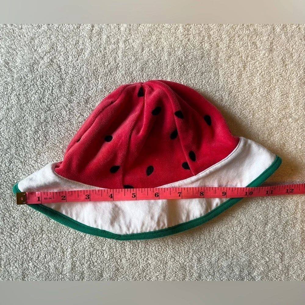 Le Top Terrycloth Watetmelon Sun Hat, Toddler 12-24 Months. Beach Summer